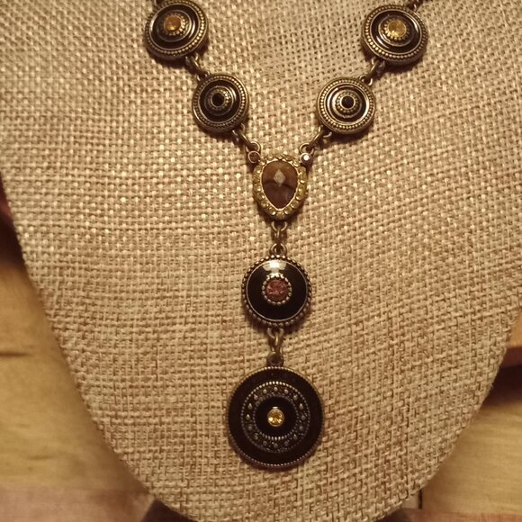 Earth-toned Y-Necklace - Picture 2 of 11
